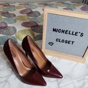 Burgundy pumps